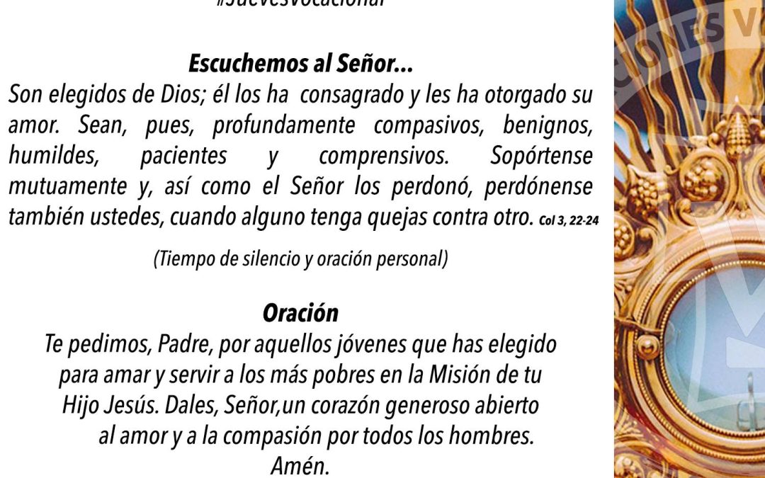 Esta cuaresma 2024. Rezamos por las vocaciones