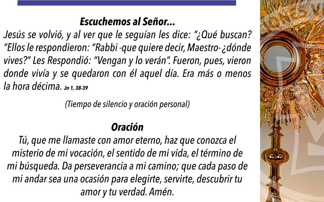 Esta cuaresma 2024. Rezamos por las vocaciones