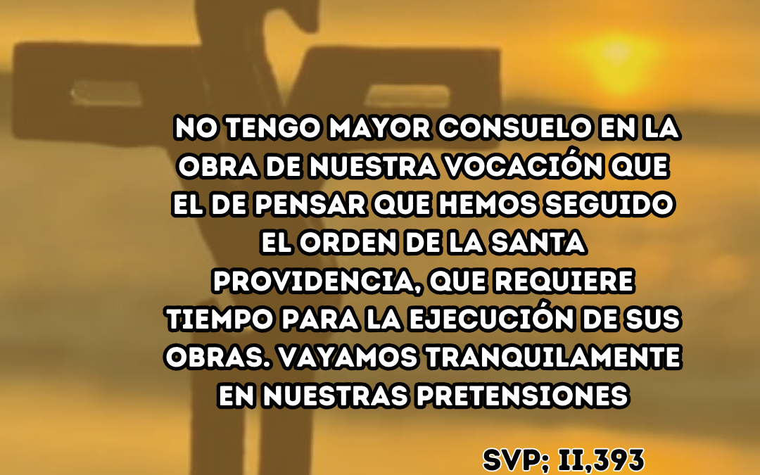 En el orden de la divina providencia