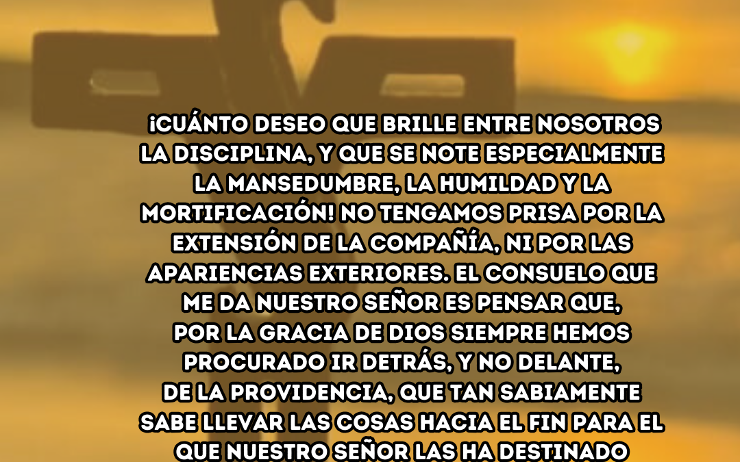 Bajo disciplina de la providencia 